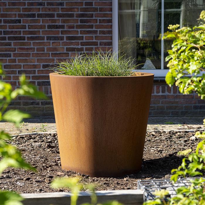 Conic ronde plantenbak cortenstaal
