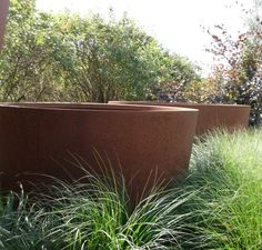 Conic ronde plantenbak cortenstaal