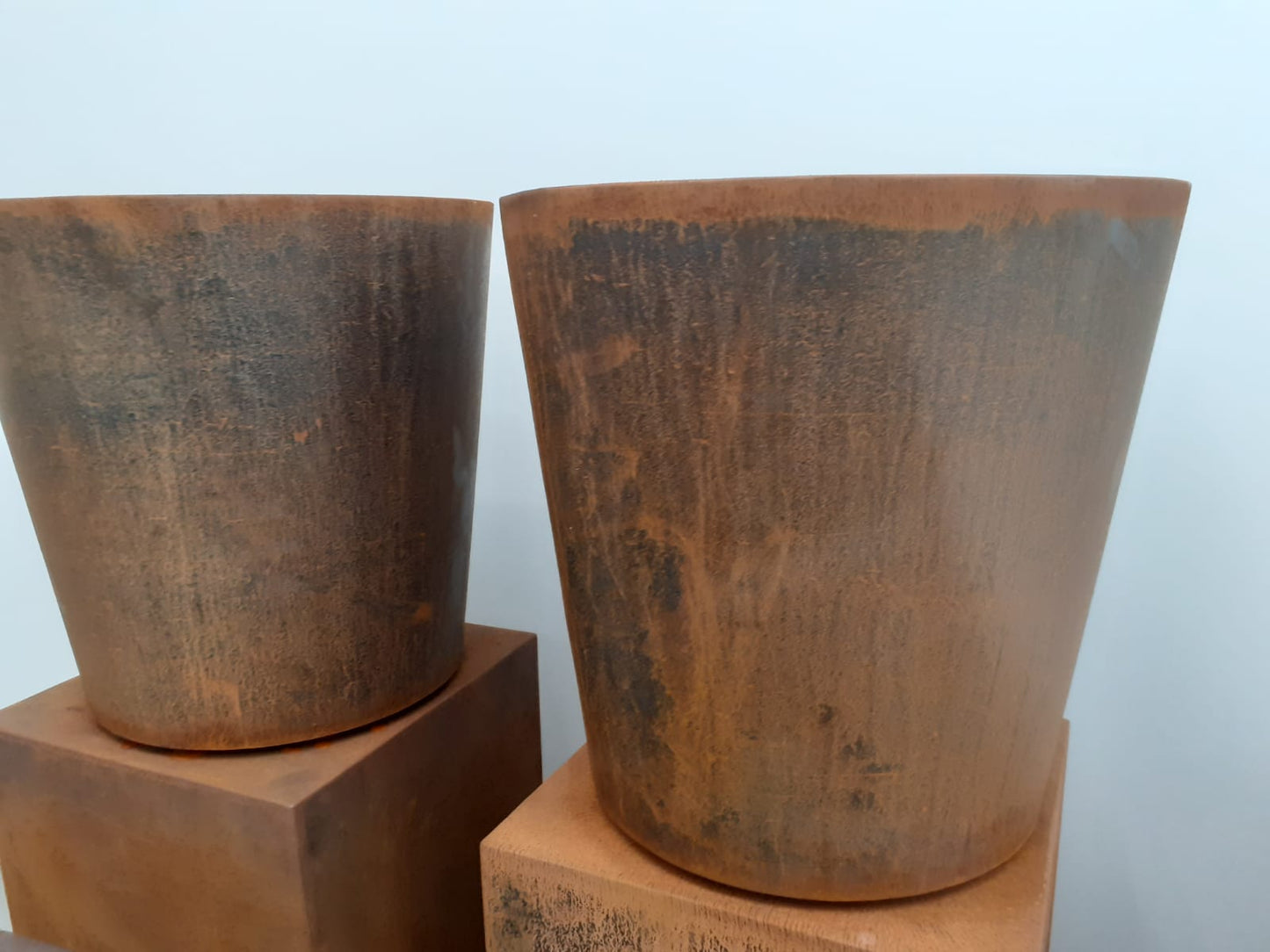 Conic ronde plantenbak cortenstaal