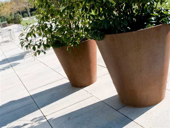 Conic ronde plantenbak cortenstaal